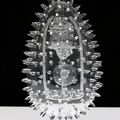 Luke Jerram, Malaria, Glass, 50 x 18 cm