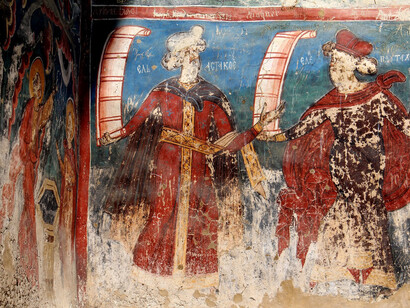 Un affresco del monastero di Moldovita