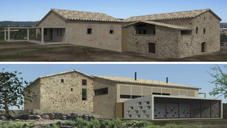 Masía Els Ots. Autor: Agustí Costa. Render: Óscar Morales