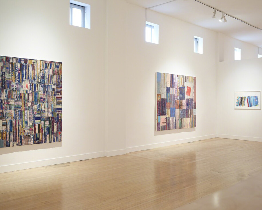 Mike Henderson, Exhibition view. Courtesy of Haines Gallery