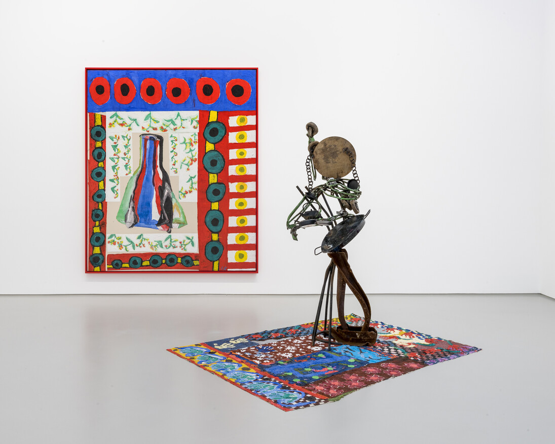 Ida Ekblad, Exhibition view. Courtesy the artist and Galerie Max Hetzler, Berlin | Paris. Photo : Charles Duprat