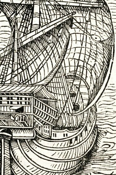 Grabado de la edición de Basilea de las "Cartas que anunciaron el descubrimiento de las Indias", de Cristobal Colón, 1493