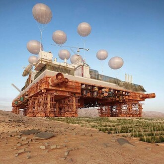 Malka Architecture,
The Green Machine, 2014.
Architecture project. Courtesy of the artists.