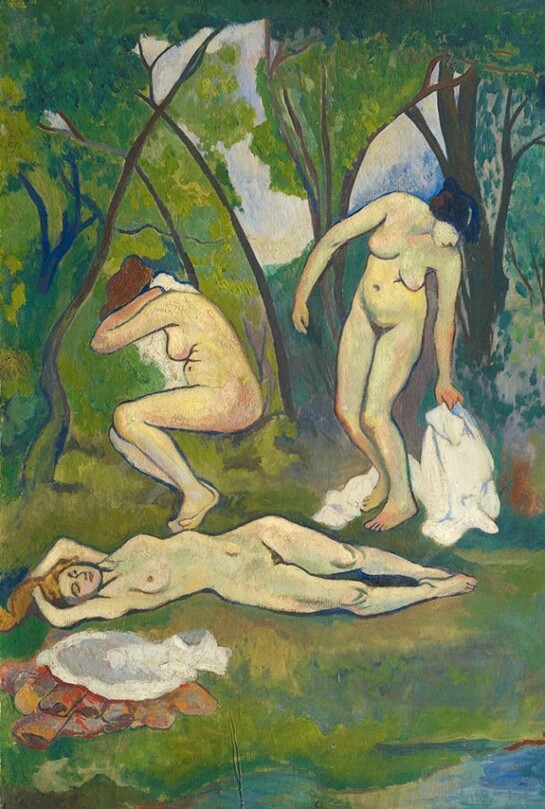 Suzanne Valadon, Tre nudi in campagna 1909 Olio su cartone, cm 61 x 50 Firmato e datato in basso a destra © Pinacothèque de Paris /Fabrice Gousset