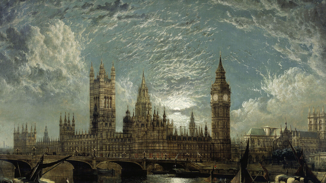 John Anderson, Westminster Bridge, Houses of Parliament and Westminster Abbey seen from the River, 1872, © Museum of London