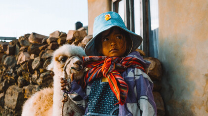 Una niña boliviana
