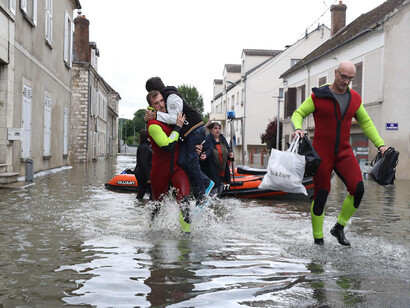 The flooding in France