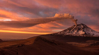 El volcán Popocatépetl, México