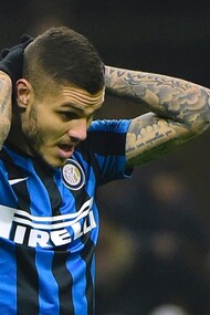 Icardi dopo la sconfitta nel derby della Madonnina