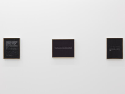 View of the exhibition “Parce que” at Perrotin Paris 13 octobre – 22 décembre 2018