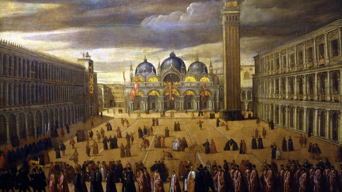Cesare Vecellio, Procession in Piazza San Marco, ca. 1597. Courtesy of Frist Art Museum