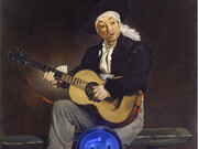 Jeff Koons
Gazing Ball (Manet Spanish Singer), 2014 - 2015
oil on canvas, glass, and aluminum
175,9 x 136,5 x 37,5 cm
69 1/4 x 53 3/4 x 14 3/4 inches
Courtesy of the artist and Almine Rech Gallery