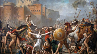 Las violaciones grupales vienen de antiguo: «Rapto de las sabinas» (1799), David