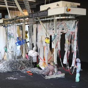 Catharina Szonn
„¬¬Erwartungsauffälligkeit“, 2018
Ausstellungsansicht Saasfee Pavillon / Installationview at Saasfee Pavillon
© Catharina Szonn 
Foto / Photo: Sophie Schüler
Courtesy of the artist 
