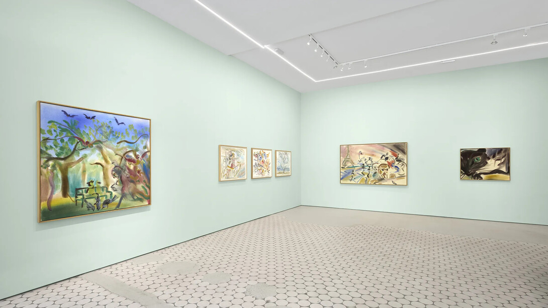 Sophie von Hellermann, Letters to a young painter, exhibition view. Courtesy of Wentrup Gallery