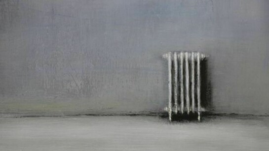 Domenico Piccolo, Calorifero, olio e cera su tela, Courtesy Federico Bianchi Gallery