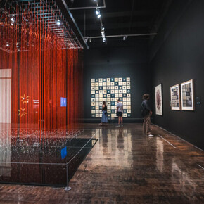Anila Quayyum Agha, Interwoven, exhibition view. Courtesy of Frist Art Museum