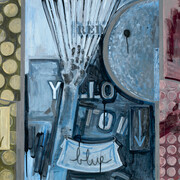 Jasper Johns, Untitled (Red, yellow, blue) (detalle), 1998. Cortesía del Museo Guggenheim Bilbao