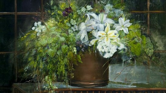Clarice Smith, Flowers in a Copper Pot, 2006. Oil on canvas. Courtesy of the artist