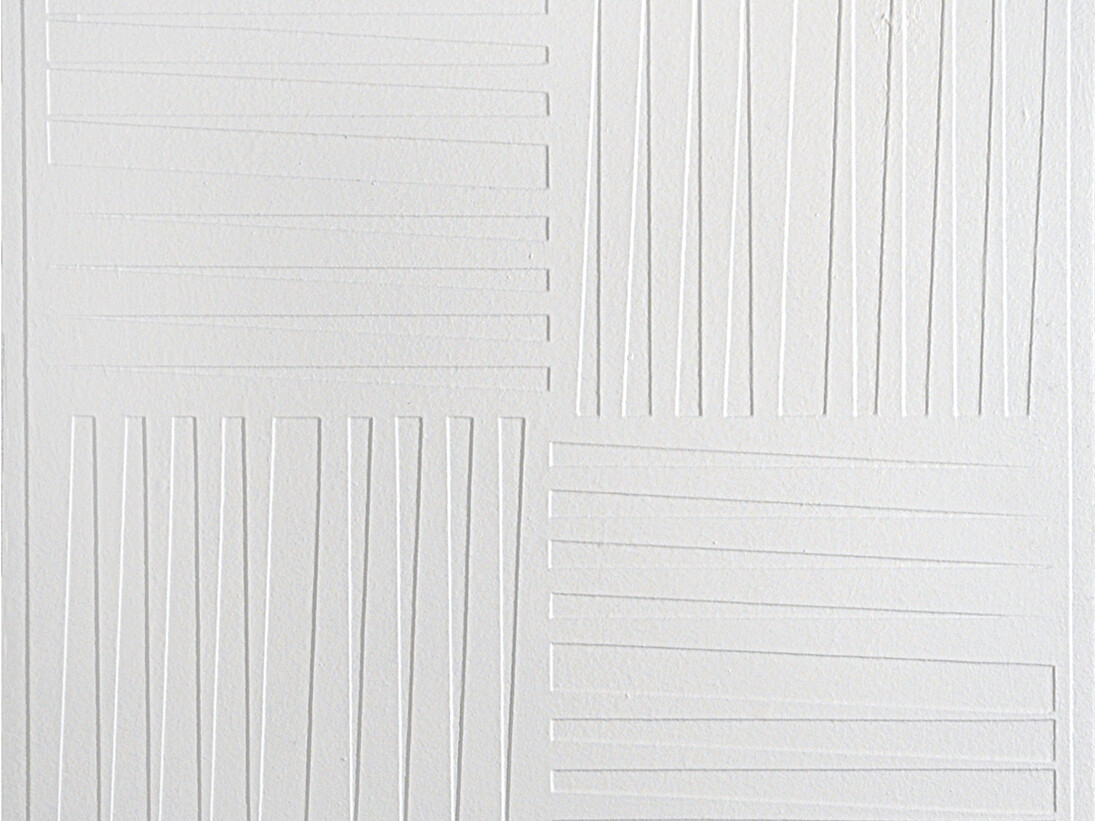 Gianfranco Zappettini, Strutture in BX n. 1, 1969, acrylic on canvas, 50 x 50 cm, detail