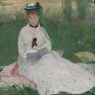 Berthe Morisot, Reading (detail), 1873. Courtesy of the Cleveland Museum of Art