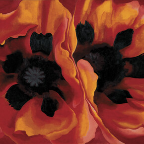 Georgia O’Keeffe, Oriental Poppies, 1927
Oil on canvas, 76.7 x 102.1 cm
Collection of the Frederick R. Weisman Art Museum at the University of Minnesota, Minneapolis. Museum purchase.
© Georgia O’Keeffe Museum / 2021, ProLitteris, Zurich
