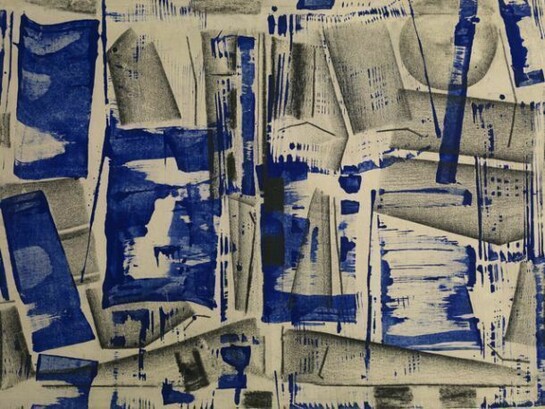 Herbert Zangs, Charcoal-Paintings, c.1957, Industrial paint and charcoal on canvas, 26 ¾ x 37 ⅜ inches (68 x 95 cm), Archive number 1364, Certificate number 06-12-083