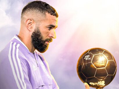 Karim Benzema. est aujourd’hui le deuxième lauréat le plus âgé, avec ses trente-quatre ans et dix mois