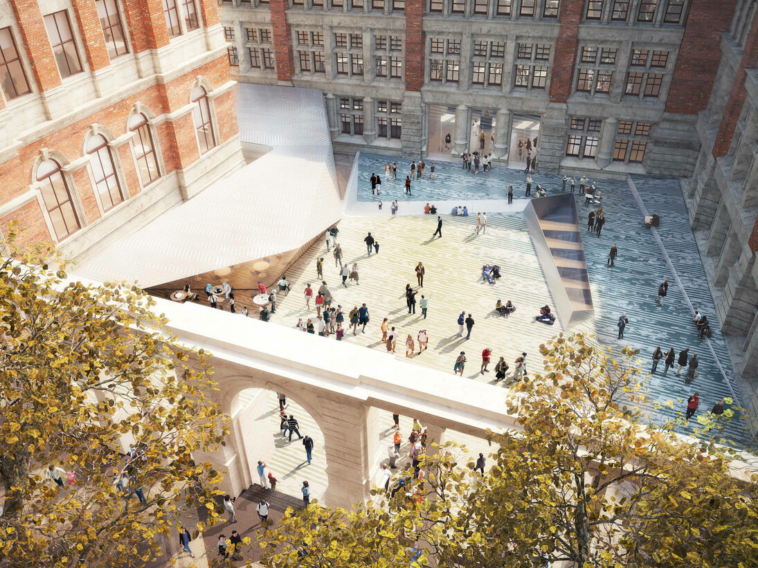 The Sackler Courtyard, Victoria and Albert Museum, Amanda Levete Architects (AL_A), 2017