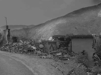 Maisons entièrement détruites à Talat N'Yacoub, 30 septembre 2023