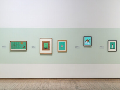 Nusra Latif Qureshi, Birds in far pavilions, exhibition view. Courtesy of the Art Gallery of NSW