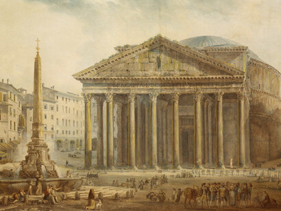 Abraham-Louis-Rodolphe Ducros, Panthéon de Rome