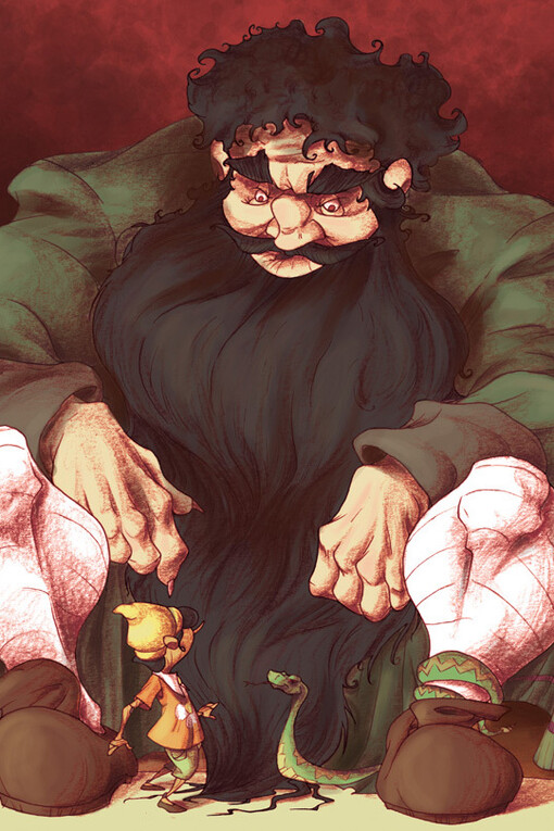 Mangiafuoco e Pinocchio