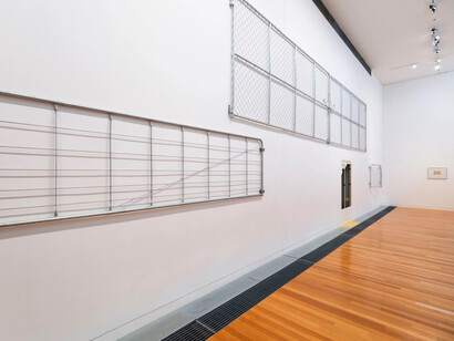George Watson, The choice, exhibition view. Courtesy of Te Pātaka Toi Adam Art Gallery