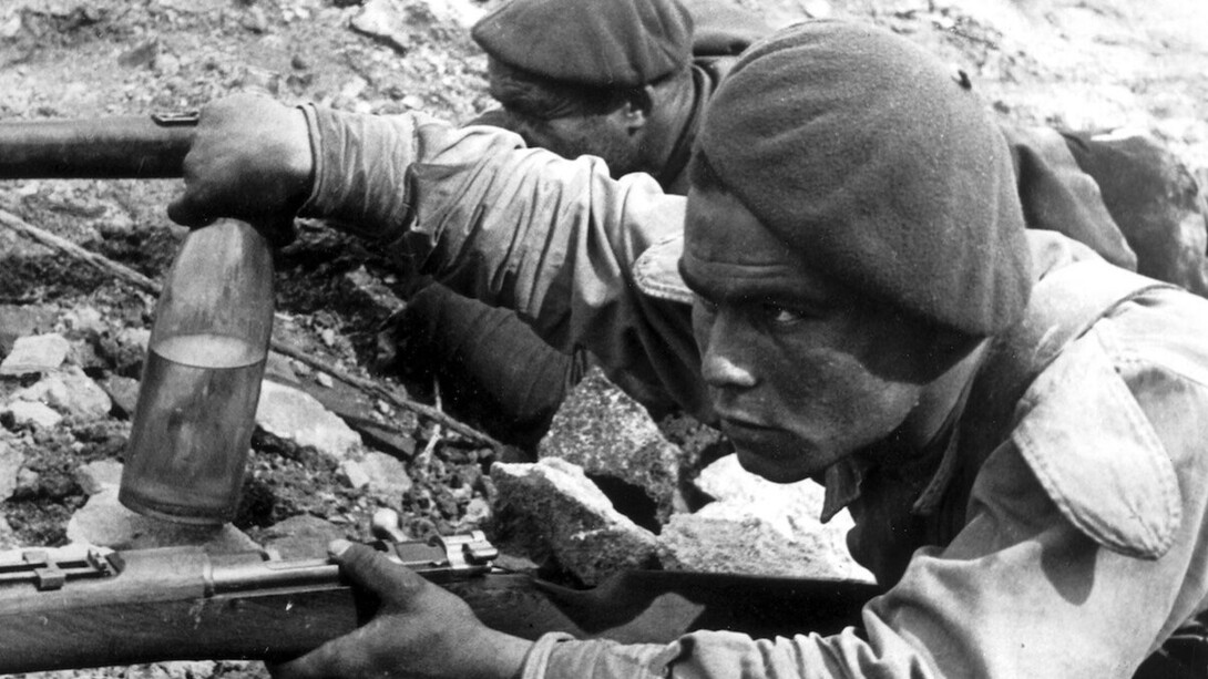 Carlist rebel militia during the Spanish War