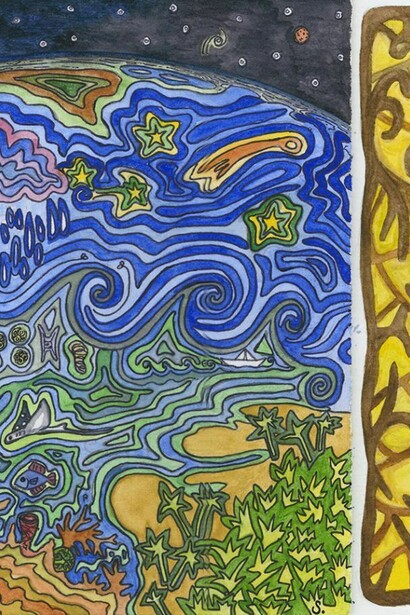 Gaian inspired card, 2004, credit Science Museum