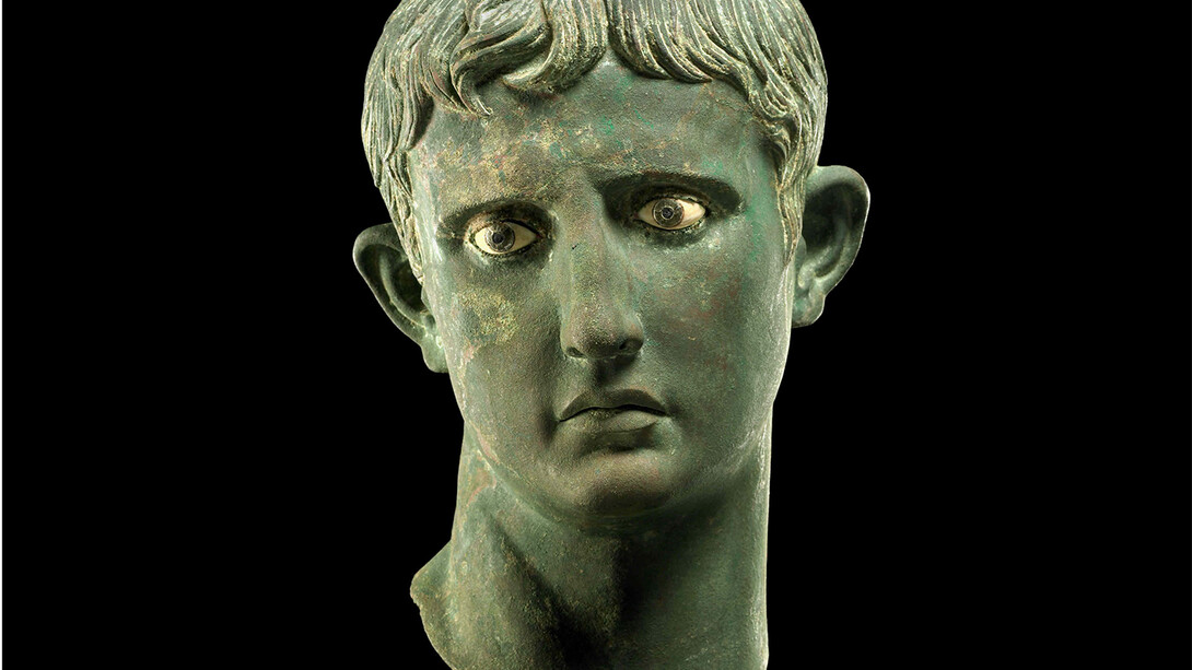 The Meroë Head of Augustus, Bronze head from an over-life-sized statue of Augustus, likely made in Africa, Egypt, C.27BC - 25BC. Excavated, Africa, Sudan, 1910. © The Trustees of the British Museum