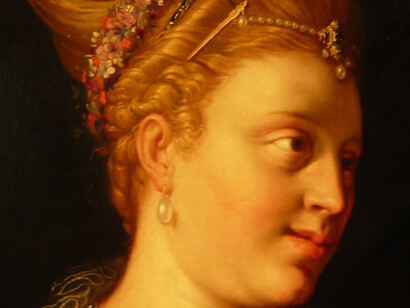 Elena di Troia (dettaglio del volto) di Maarten van Heemskerck (1570)