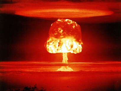 Atomic bomb explosion