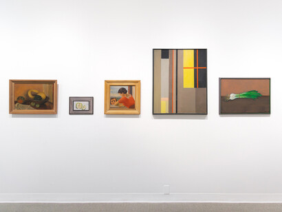 Various artists, A eye — Curated by artistic intelligence, exhibition view. Courtesy of Russo Lee Gallery