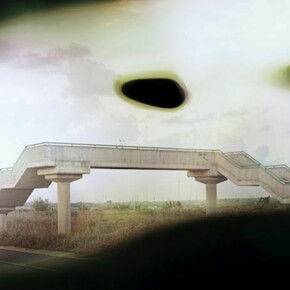 Sharon Ya'ari, Bridge with Flowers, Route 42, 2013, 60 x 74 inches, Edition of 5