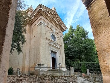 Chiesa di Santa Maria Scala Coeli, facciata principale, progettata dall’architetto Giacomo della Porta nel 1582, ph. Angelica Maria Luciani 