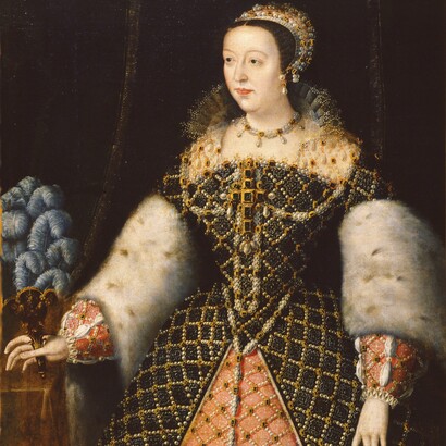 Germain Le Mannier, Ritratto di Caterina de' Medici, regina di Francia, 1550 circa. Galleria Palatina, Palazzo Pitti, Firenze, Italia