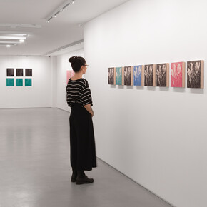 André Azevedo, Escrita-miragem, vista da exposição. Cortesia da Galeria Simões de Assis