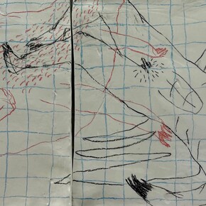 Dimitris Neveskiotis, Βe very careful when you fly close to sun (detail), 2025. Courtesy of Kalfayan Galleries