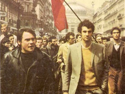 Daniel Cohn-Bendit durante las manifestaciones de mayo del 68 en París