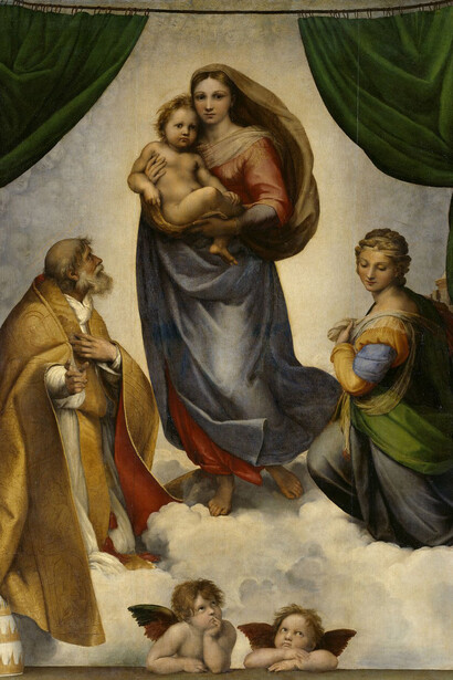 Raffael, The sistine madonna, 1512/13. Courtesy of Albertinum Museum