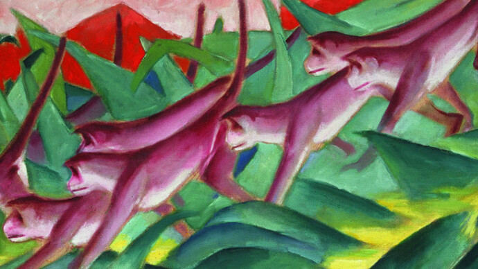 Franz Marc, Affenfries, 1911
