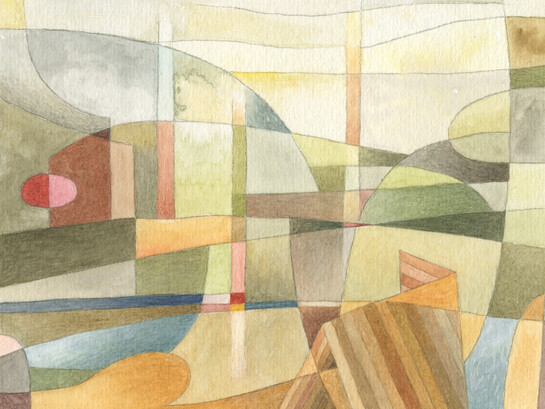 Cloudburst, watercolour, 16 x 12 cm, Mark Weighton, 2026