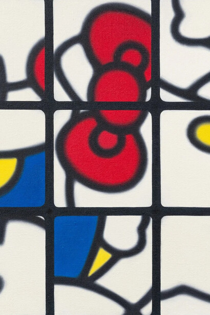 Gowoon Lee, Kitty sticker sheet (detail), 2026. Courtesy of Meredith Rosen Gallery